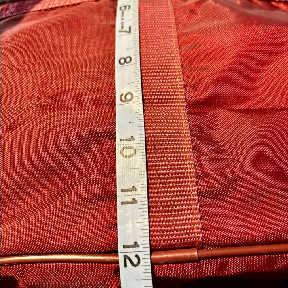 ⭐️VTG Oscar De La Renta Nylon Burgundy/Maroon Shoulder Tote Carry on Travel Bag